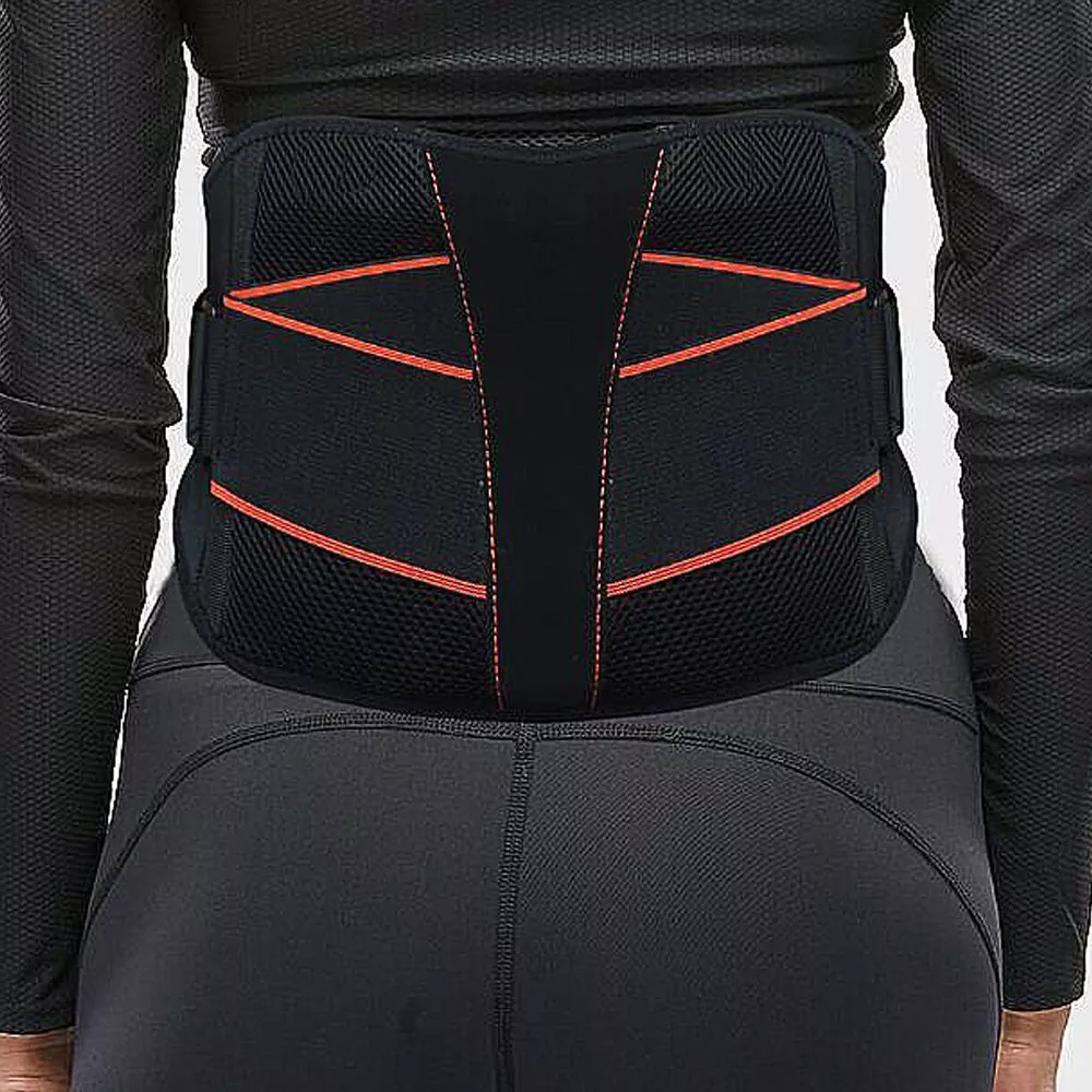 Cinto de suporte de cintura lombar com pressão de design de malha
