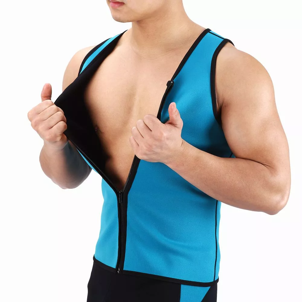 Sauna Sweat Cintura Trainer Colete Para Homens
